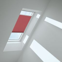 VELUX Plissee Weinrot 1279 lichtdurchlässig, sorgt für harmonisches Tageslicht, für verschiedene VELUX-Dachfenster geeignet