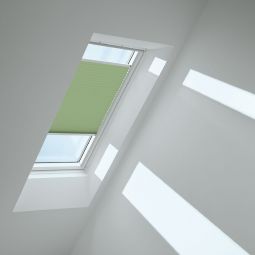 VELUX Plissee Moosgrün 1280 lichtdurchlässig, sorgt für harmonisches Tageslicht, für verschiedene VELUX-Dachfenster geeignet