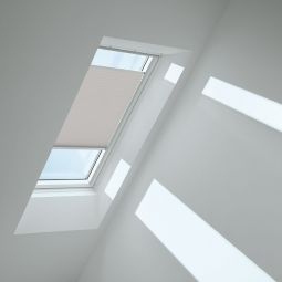 VELUX Plissee Silbergrau 1284 lichtdurchlässig, sorgt für harmonisches Tageslicht, für verschiedene VELUX-Dachfenster geeignet