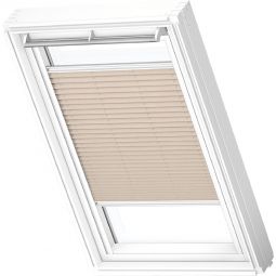 VELUX Vorteils-Set Hitzeschutz Plus Sichtschutz FOL Manuell Uni Schwarz/Hellbeige 1259 Kombination aus außen liegender Hitzeschutz-Markise und innen liegendem Plissee