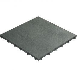 florco Klickfliese Kunststoff floor grau 40x40x1,8cm, stabil und robust kombinierbares Klicksystem
