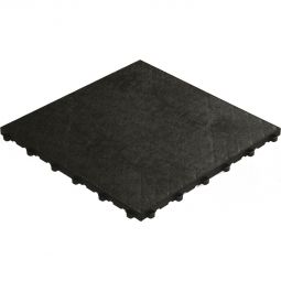 florco Klickfliese Kunststoff floor schwarz 40x40x1,8cm, stabil und robust kombinierbares Klicksystem
