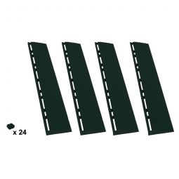 florco Klickfliese Seitenteil-Set Kunststoff schwarz Inhalt: 4 Stück für 40x40 cm Klickfliesen, Vermeidung von Stolperfallen
