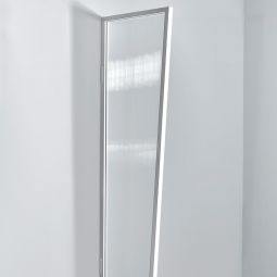 gutta Vordachseitenblende B1 Weiß Stegplatte 45x60x200 cm, Aluminium Rahmen mit klarer Stegplatte















































