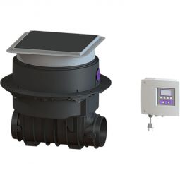 KESSEL Rückstauautomat Staufix-FKA-Komfort Unterflurinstallation Modulset für fäkalienhaltiges Abwasser Modulset zum Einbau in die Bodenplatte mit schwarzer Abdeckung
