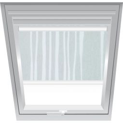 Roto Sichtschutzrollo Streifen-Grau 3-R51 lichtdurchlässig, Bedienung manuell, für verschiedene Fenstergrößen konfigurierbar