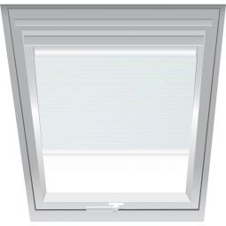 Roto Sichtschutzrollo Linien-Weiß 3-R58 lichtdurchlässig, Bedienung manuell, für verschiedene Fenstergrößen konfigurierbar