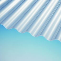 Plexiglas Heatstop Wellplatte 76/18 Acrylglas glatt Cool Blue Hitze absorbierend, UV-beständig, aus schlagzäh modifiziertem Acrylglas, hoch belastbar, Breite: 1045 mm