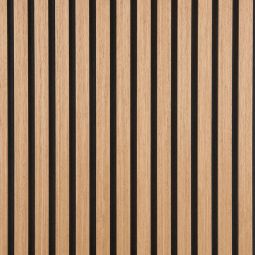 FibroTech Akustikpaneele QUANTI Oiled Oak - Eiche geölt Die Wand- & Deckenpaneele 2440x520x18 mm verbessern Ihre Raumakustik und sind einfach zu montieren