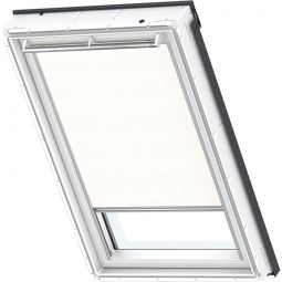 VELUX Sichtschutzrollo Uni Weiß 1028 lichtdurchlässig, stufenlos verstellbar, für verschiedene VELUX-Dachfenster geeignet