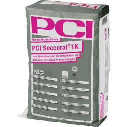 PCI Seccoral 1K Flexible Dichtschlämme Grau 3.5-15kg, zum Abdichten unter Keramikbelägen auf Balkonen, Terrassen, in Duschanlagen