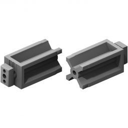 TraumGarten DreamDeck ALU Unterkonstruktion hoch Verbinder T-Verbinder 10er-Set für DreamDeck ALU UK hoch 40x40 mm, inklusive Schrauben, ideal für stabile Rahmen- und Querverbindungen