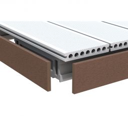 TraumGarten DreamDeck WPC Abschlussleiste braun Abschlussleiste WPC braun 10x80x2000 mm – zur seitlichen Verkleidung von Terrassen mit WPC-Dielen