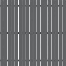 TraumGarten Sichtschutzzaun SQUADRA Alu Anthrazit streichfrei, hochwertiges Aluminium, 180x180 cm & Maßanfertigungen
