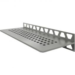 Schlüter-SHELF-W-S1 EB SQUARE Edelstahl gebürstet rechteckige Ablage, 300x115 mmm