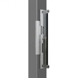 TraumGarten Gartentor Elektro-Toröffner für Einzeltor mit Beschlag Bausatz aus elektrischem Türöffner, Anschlagwinkel, Kantenschutz und Schließblech, IP54, für DIN L/R einsetzbar, komfortabel, witterungsfest & kompatibel
