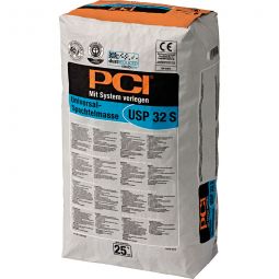PCI USP 32 S Universal-Spachtelmasse Grau 25kg Sack, zum Ausgleichen von nicht saugenden Untergründen