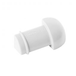 BLANKE Fliesenschiene Viertelkreis-Profil Außenecke Kunststoff Weiß 6mm für exakten Eckabschluss