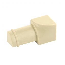 BLANKE Fliesenschiene Viertelkreis-Profil Innenecke Kunststoff Jasmin 8mm für exakten Eckabschluss