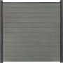 GroJa BasicLine schmal PVC-Steckzaun Sichtschutzzaun Grey Ash Cut Sichtschutz Steckzaun Lamellenzaun