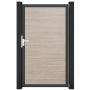 GroJa Einzeltor BasicLine schmal PVC-Steckzaun Sheffield Oak 