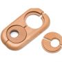 HARO Doppelheizkörperrosette Innendurchmesser 19 mm Buche