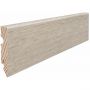 HARO Stecksockelleiste Cube Eiche Sicilia weiß  Bergamo silbergrau wasserresistent Fußleisten