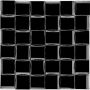 Glasmosaik 3D Black 25,6x25,6 cm Mosaikfliesen 8 mm