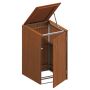 Binto Mülltonnenbox für 1 Behälter, Hartholz Mülltonnenverkleidung