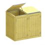 Binto Mülltonnenbox für 2 Behälter, Nadelholz Mülltonnenverkleidung