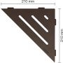 Schlüter-SHELF-E-S1 TSOB Wave Alu strukturbeschichtet bronze