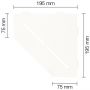 Schlüter-SHELF-E-S2 MBW PURE Alu strukturbeschichtet brillantweiß matt