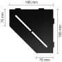 Schlüter-SHELF-E-S2 MGS PURE Alu strukturbeschichtet graphitschwarz matt