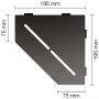 Schlüter-SHELF-E-S2 TSDA PURE Alu strukturbeschichtet dunkelanthrazit