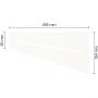 Schlüter-SHELF-E-S3 MBW PURE Alu strukturbeschichtet brillantweiß matt