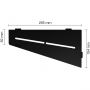 Schlüter-SHELF-E-S3 MGS PURE Alu strukturbeschichtet graphitschwarz matt
