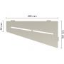 Schlüter-SHELF-E-S3 TSC PURE Alu strukturbeschichtet creme