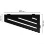 Schlüter-SHELF-E-S3 MGS WAVE Alu strukturbeschichtet graphitschwarz matt