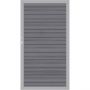 TraumGarten Sichtschutzzaun SYSTEM WPC Platinum Tor Grau/Silber