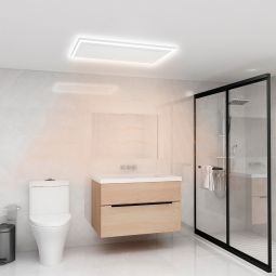 Jollytherm Infrarot Deckenheizkörper mit LED Beleuchtung verschiedene größen, Designheizkörper, Material Heizkörper Aluminium