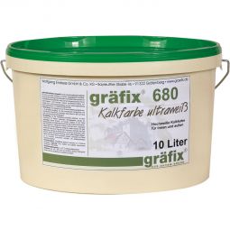 ClayTec gräfix 680 Kalkfarbe, 10 l-Eimer Kalkanstrich, pastös-flüssig, für innen und außen