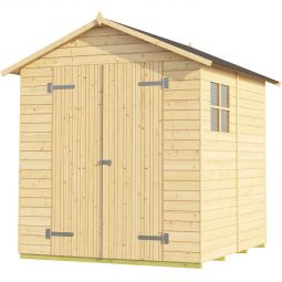 weka Gerätehaus 346 Naturbelassen Geräteschuppen Abmessung (BxT) 180x186cm, Fichtenholz, Wandstärke 14 mm