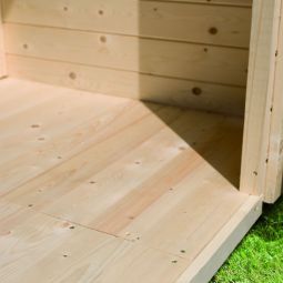 Karibu Fußboden für Gartenhaus viele verschiedene Größen, aus naturbelassenem Nadelholz