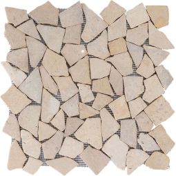 Wellker Natursteinmosaik Recife Tan 30,5x30,5 cm Mosaikfliesen Für Innenbereich, Feuchtraum, Wand geeignet