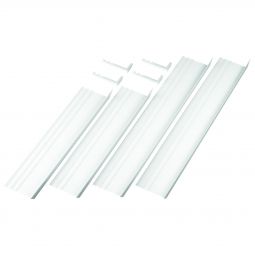 ACO Therm 3.0 Dämmungsanschlussprofil für Kellerfenster vierteiliges Set incl. Eckverbindern, geeignet für bis zu 140 mm Dämmstärke, reinweiße Oberfläche