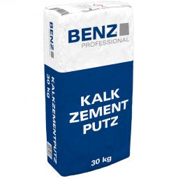 BENZ PROFESSIONAL Kalkzementputz 30 kg Sack, für Außen- und Innenputz