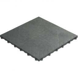 florco Klickfliese Kunststoff floor grau 40x40x1,8cm, stabil und robust kombinierbares Klicksystem
