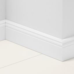 Parador Sockelleiste Uni Weiß D001 Fußleisten Länge 2200/2570 mm, verschiedene Formen