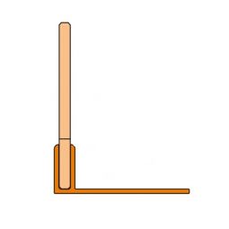 Schlüter-SHOWERPROFILE SPS 100 Gefällekeil V4A Edelstahl gebürstet geeignet für Fliesenstärken von 10-18mm, bildet optimal das Gefälle für ebenerdige Duschen aus