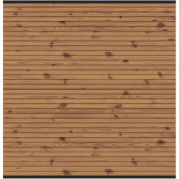 TraumGarten Sichtschutzzaun SYSTEM NEO Thermo-Holz Zaunfeld 18 Profile, formstabil & wetterfest, mit Alu-Leisten – kürzbar, in 90 oder 178 cm Breite erhältlich